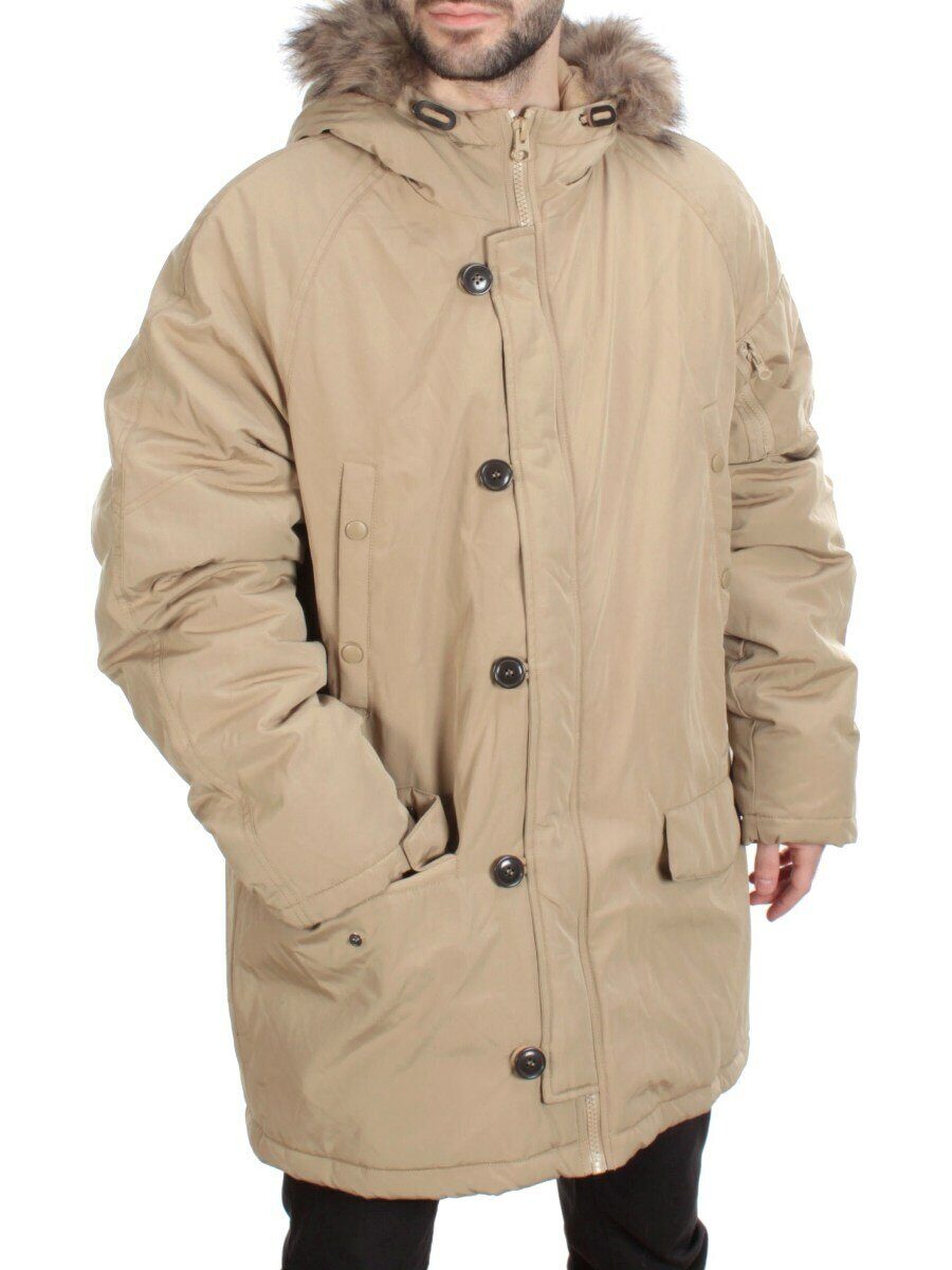 74051 BEIGE Куртка мужская зимняя (200 гр. холлофайбер) размер L - 48 российский