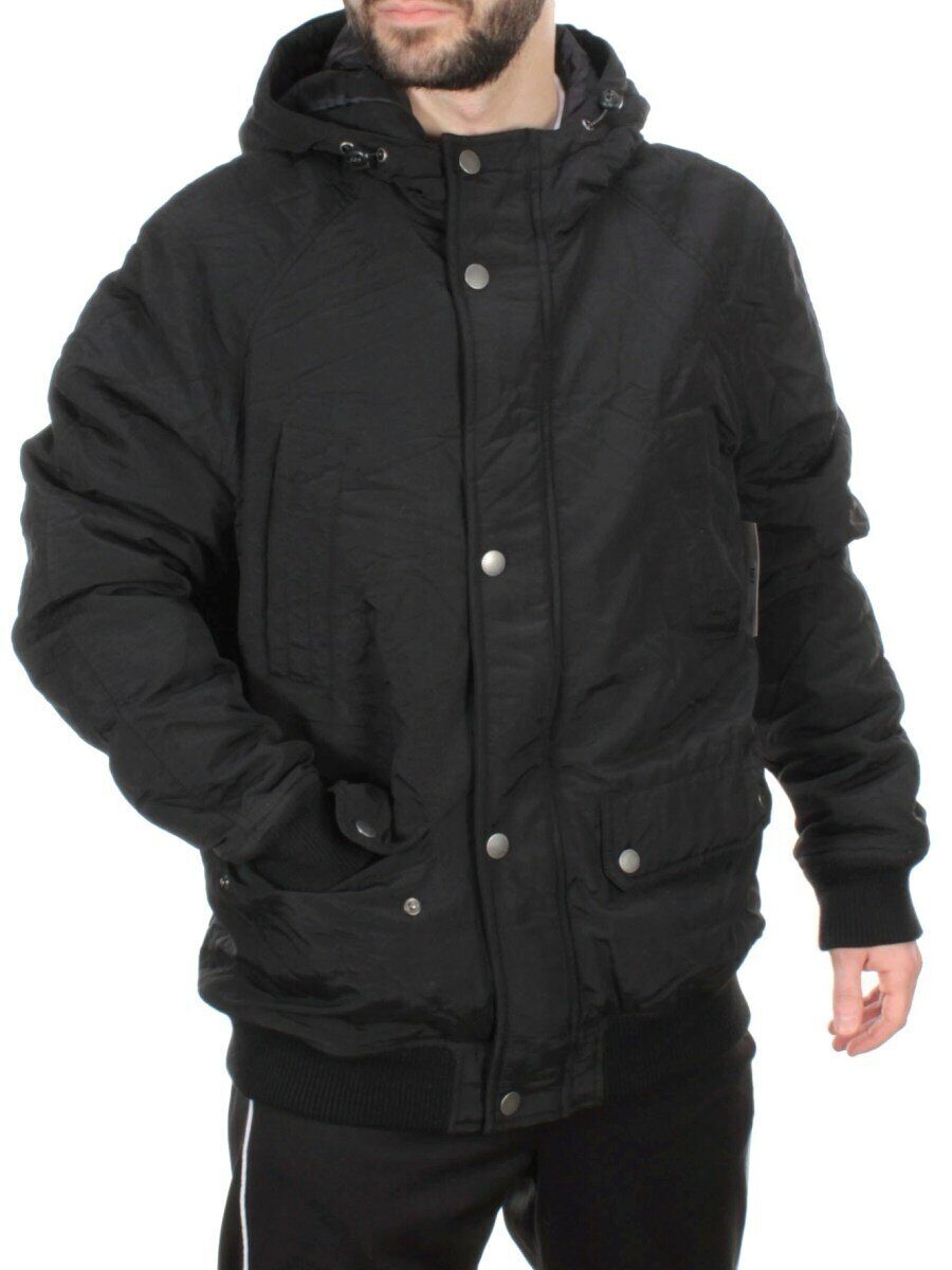 70211601-74051 BLACK Куртка зимняя мужская NO NAME (150 гр. холлофайбер) размер M - 46 российский