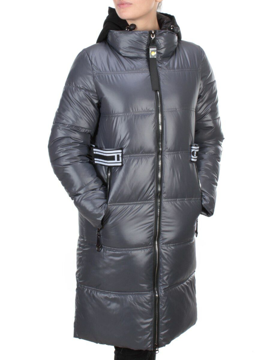 2193 DARK GREY Куртка зимняя женская AIKESDFRS (200 гр. холлофайбера)