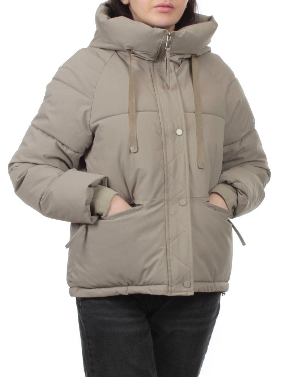 A2301 KHAKI Куртка зимняя женская (150 гр. холлофайбер)