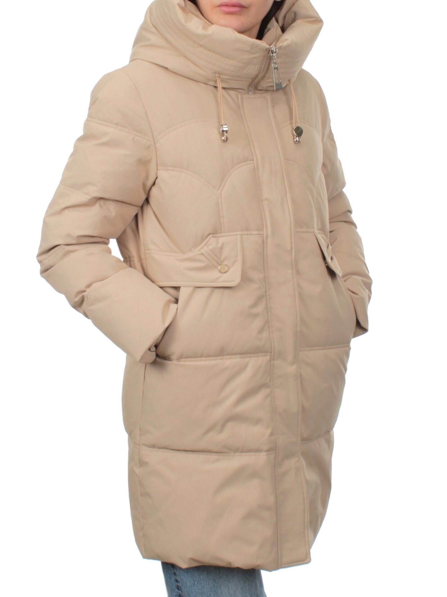 H23-629 BEIGE Куртка зимняя женская (тинсулейт)
