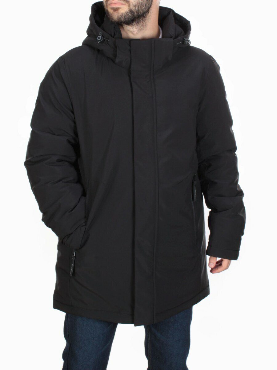 4014-L BLACK Куртка мужская зимняя ROMADA (200 гр. холлофайбер)