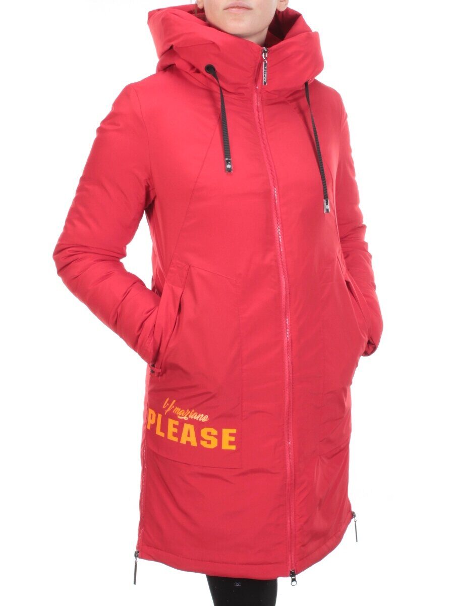 20-137 RED Пальто женское зимнее PlOOEPLOO (200 гр. холлофайбера)