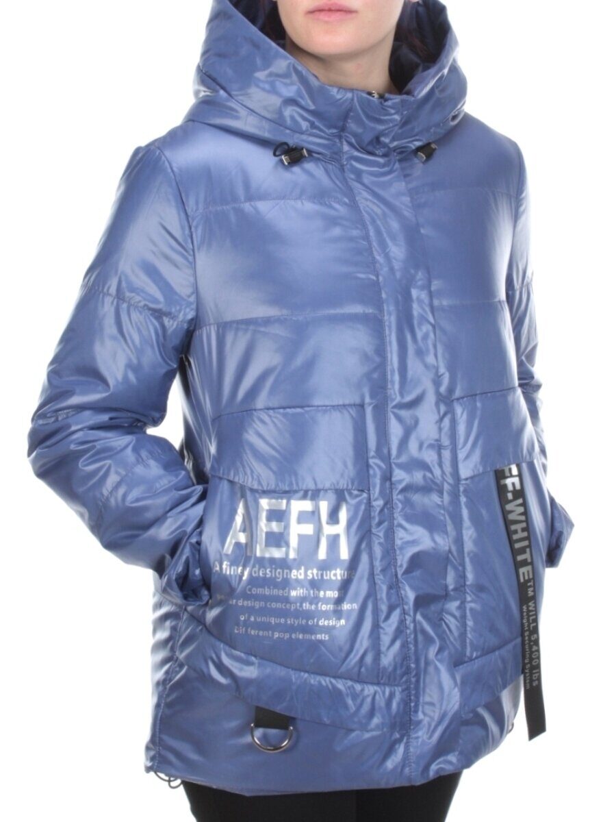 BM-909 GRAY/BLUE Куртка демисезонная женская COSEEMI (100 гр. синтепон)