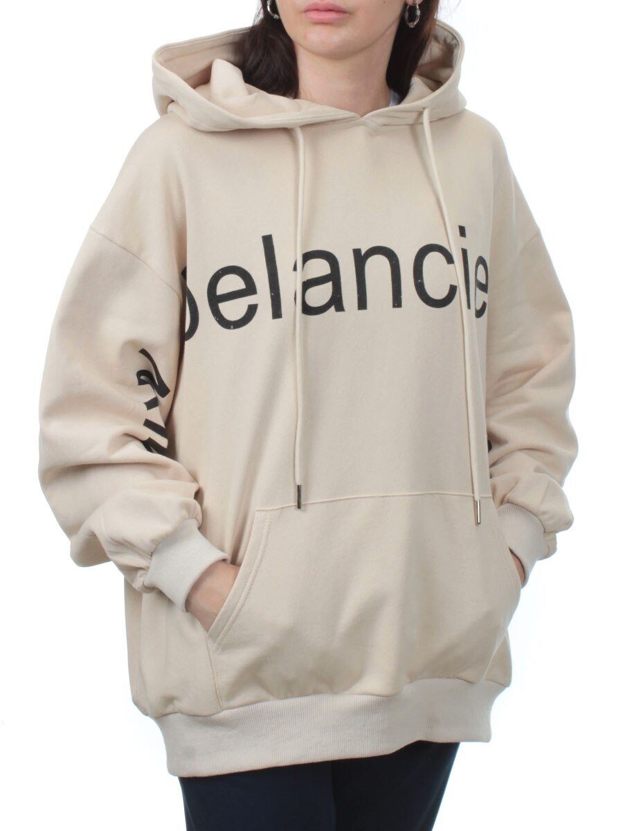 3262 BEIGE Худи женское (95% хлопок, 5% эластан)