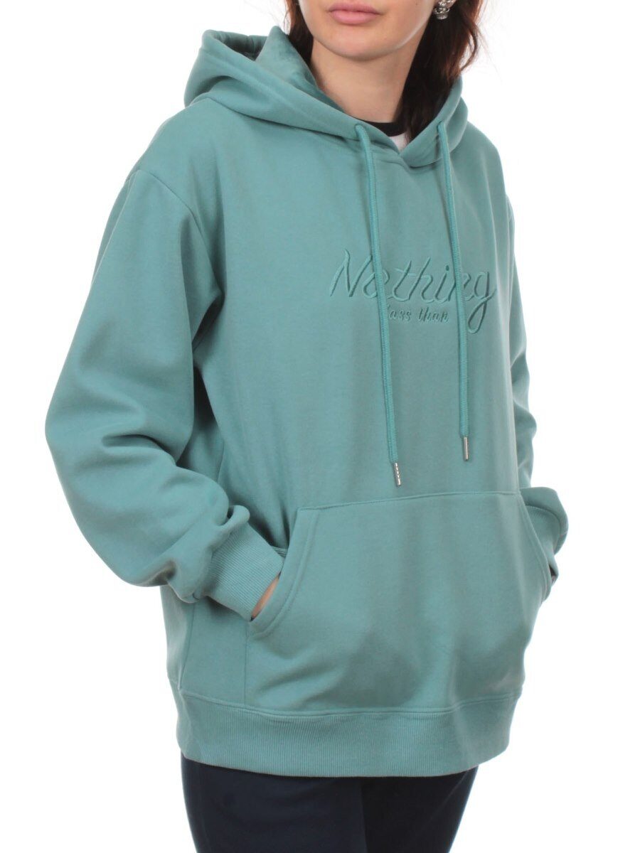A17 TURQUOISE Толстовка  женская с капюшоном (85% хлопок, 15% полиэстер)