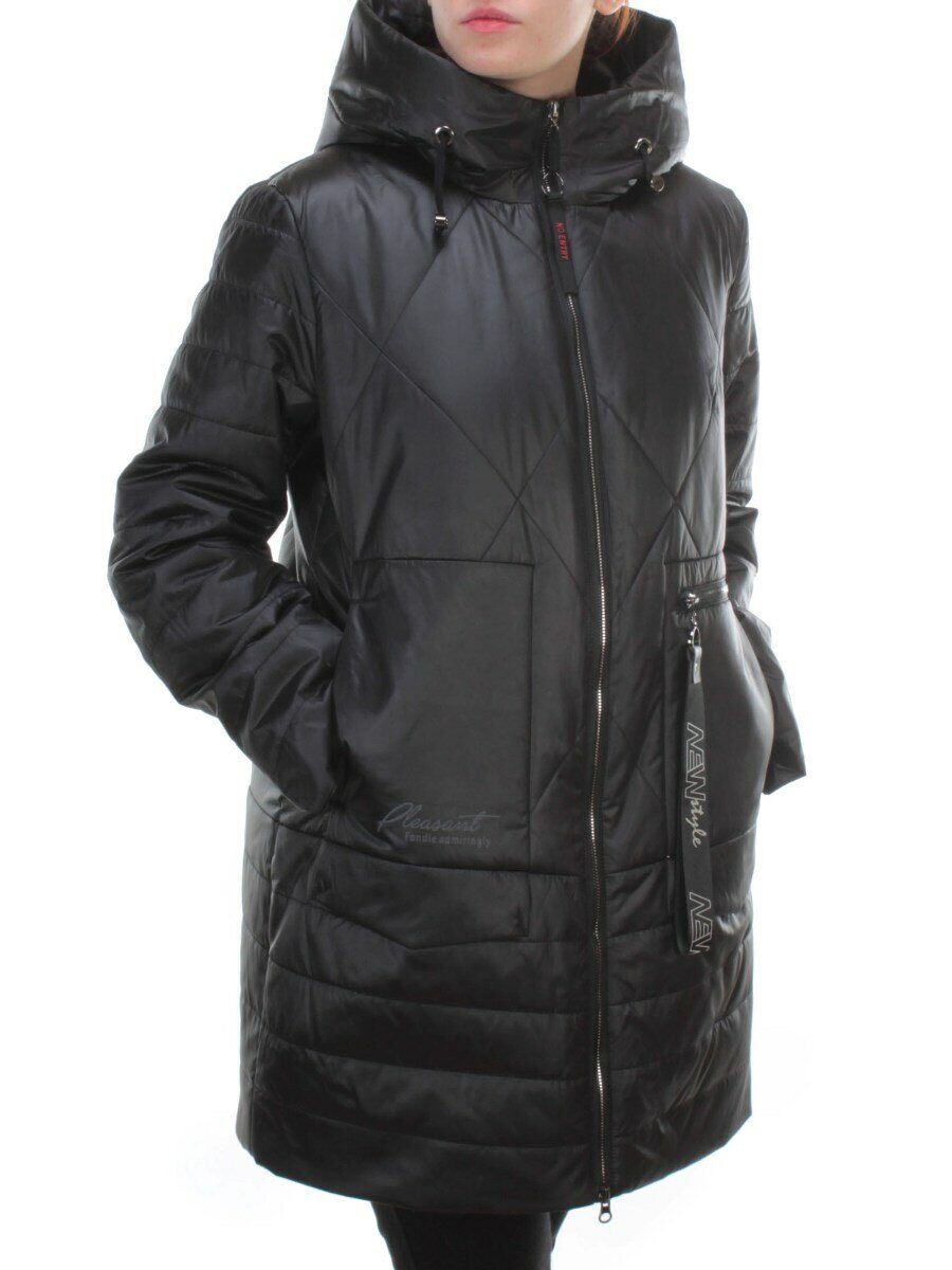 BM-1011 BLACK Куртка демисезонная женская АЛИСА (100 гр. синтепон)