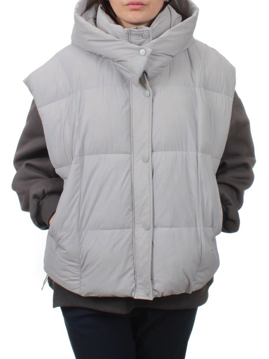 24001 GRAY Жилет утепленный женский (100 гр. холоффайбер)