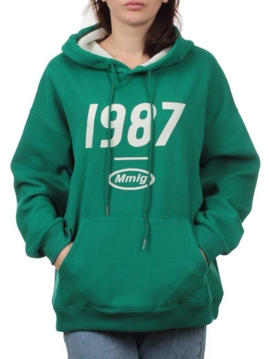 PG-I990I-2313 GREEN Худи женское (90% хлопок, 10% полиэстер)