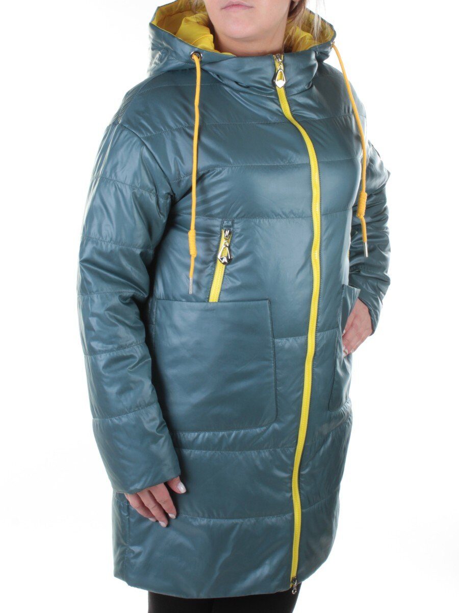 19120 GRAY/GREEN Пальто демисезонное женское AiKESDFRS