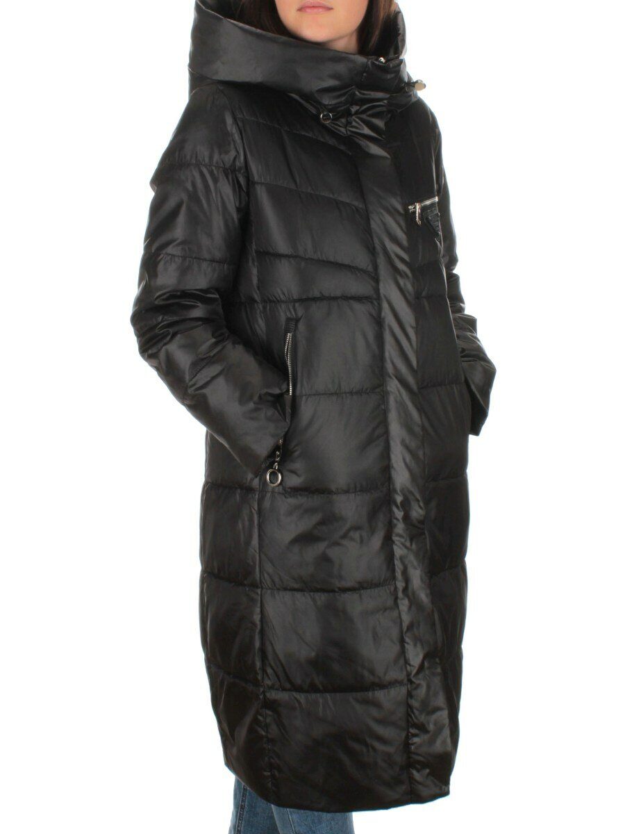 S21119 BLACK Куртка зимняя женская (150 гр. холлофайбера)
