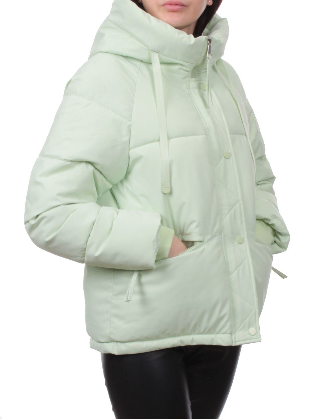 A2301 LIGHT GREEN Куртка зимняя женская (150 гр. холлофайбер)