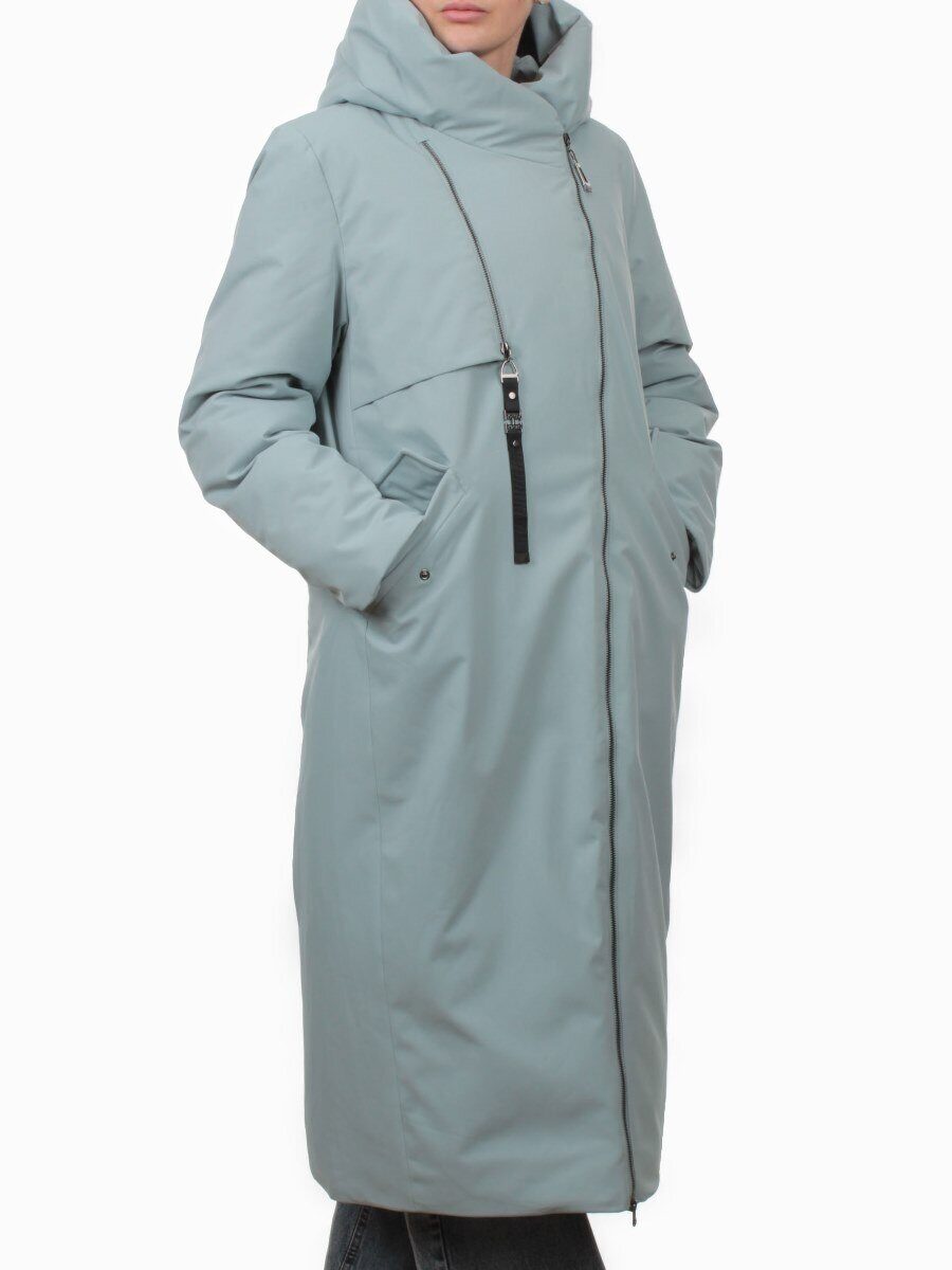 H269 BLUE Пальто зимнее женское (170 гр. холлофайбер)