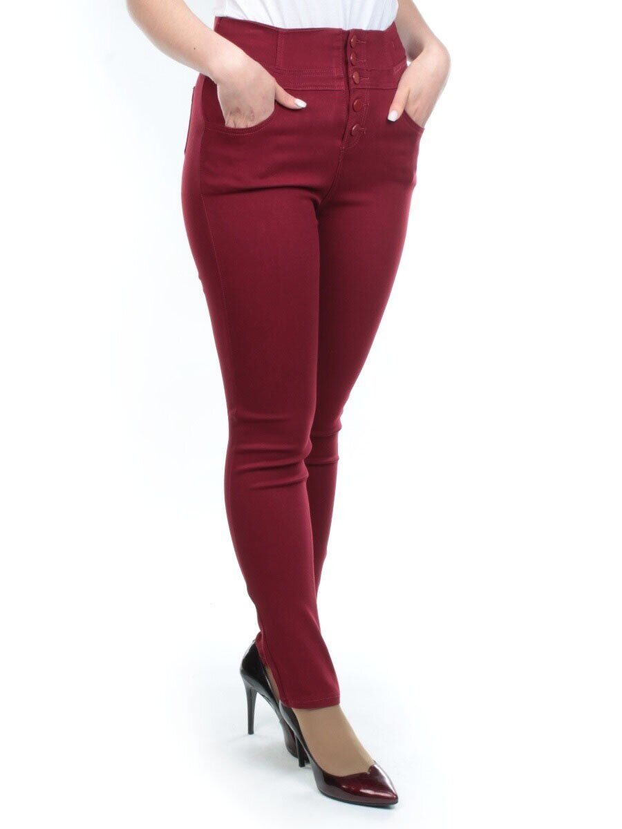 R8612 RED Джеггинсы женские