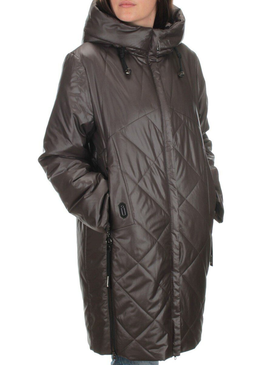 BM22868 DK.GRAY Куртка демисезонная женская (100 гр. синтепон)