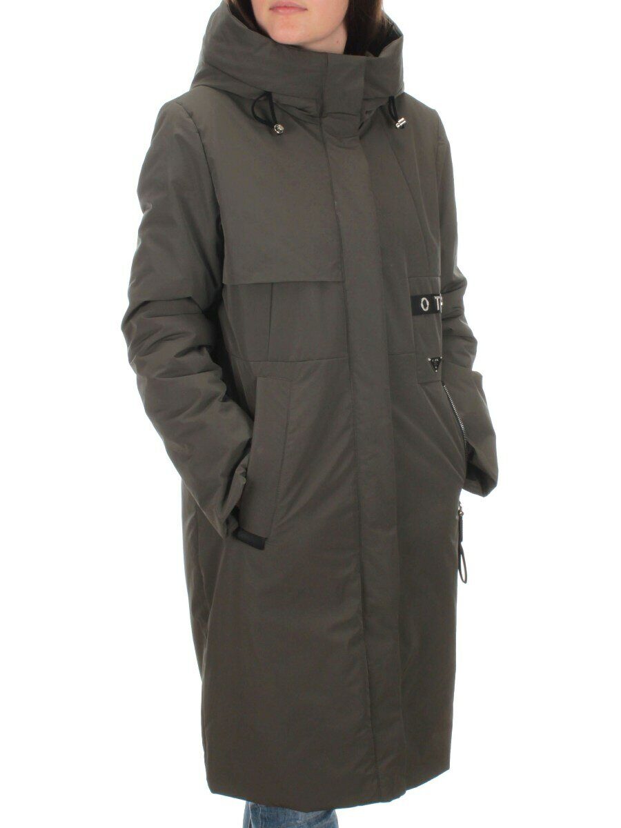 BM22913 DK.GRAY Пальто демисезонное женское (100 гр. синтепон)
