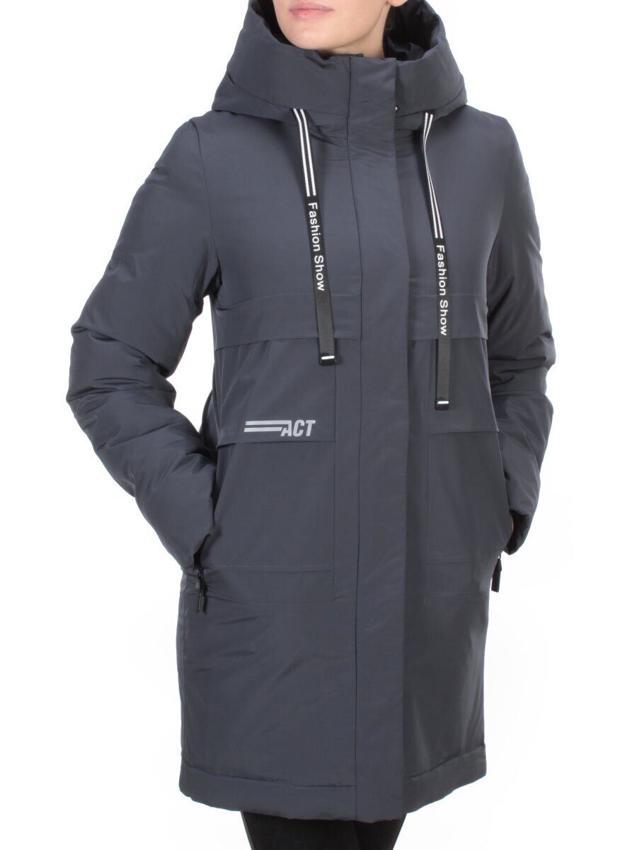 8802 DARK BLUE Пальто зимнее женское CLOUD LAG CAT (200 гр. холлофайбер)