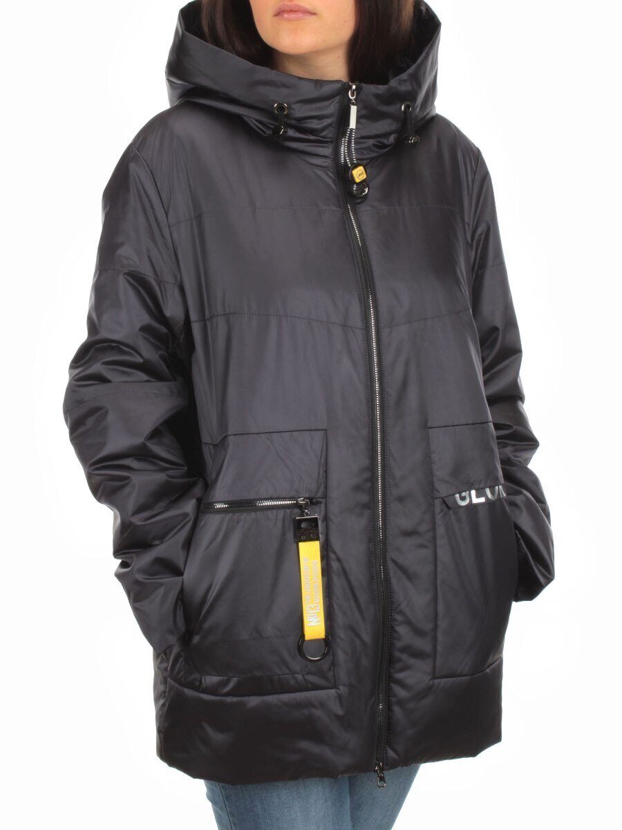 BM-1055 DK. VIOLET Куртка демисезонная женская (100 гр. синтепон) размер 48
