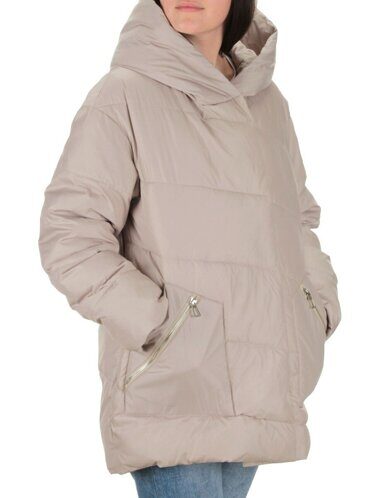 22359 BEIGE Куртка зимняя женская (200 гр. холлофайбера) размер 54