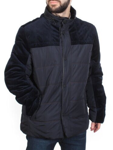 J8201B DEEP BLUE Куртка мужская зимняя NEW B BEK (150 гр. холлофайбер) размер 5XL - 58 идет на 54 российский