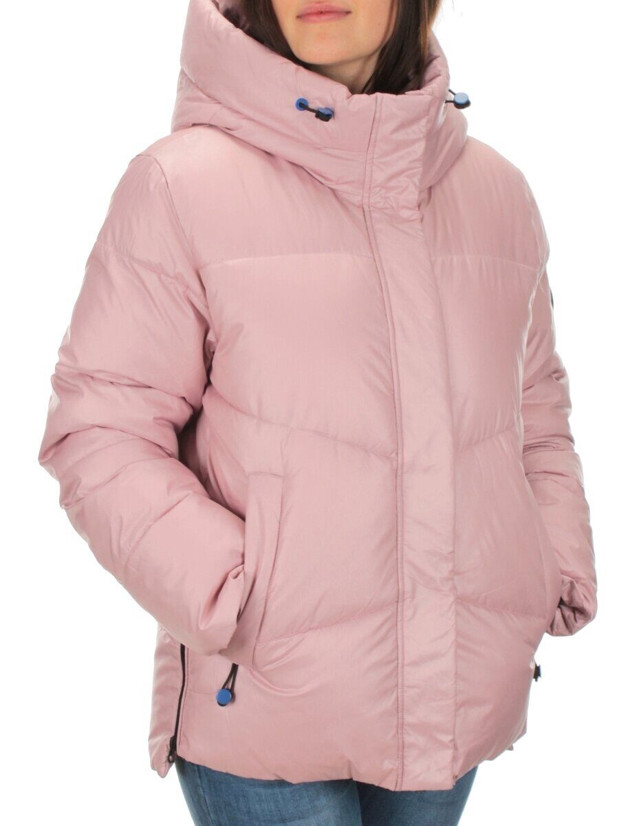 21069 PINK Куртка зимняя женская Flance Rose (200 гр. холлофайбер) размер 48 российский