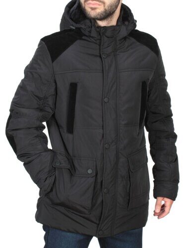 J97051 BLACK Куртка мужская зимняя NEW B BEK (150 гр. холлофайбер) размер M - 44/46 российский