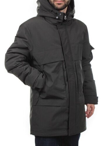 8896 GRAY GREEN Куртка мужская зимняя облегченная (130 гр. холлофайбер) размер XL- 46 российский