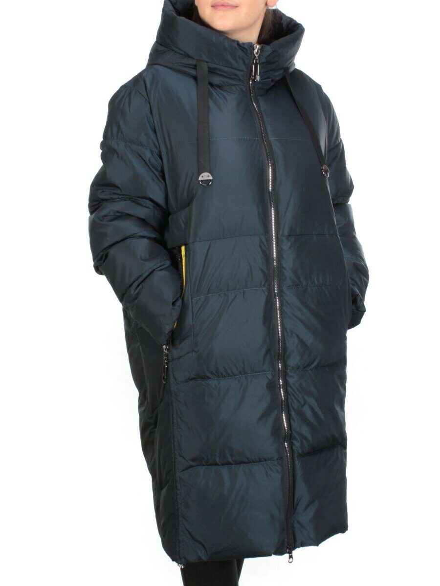 2219 AQUAMARINE Пальто зимнее женское LYDIA (200 гр. холлофайбер) размер 60/62