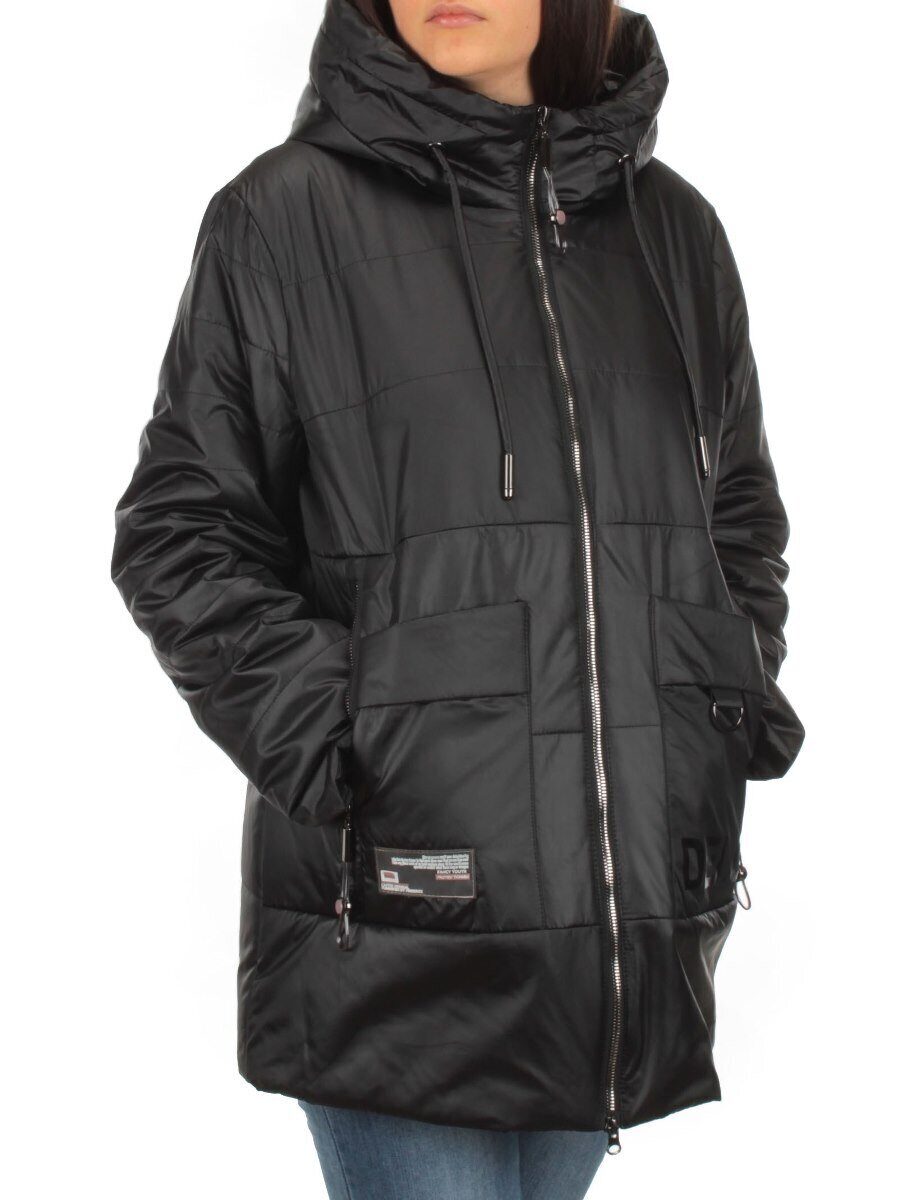 BM-1100 BLACK Куртка демисезонная женская АЛИСА (100 гр. синтепон) размер 54