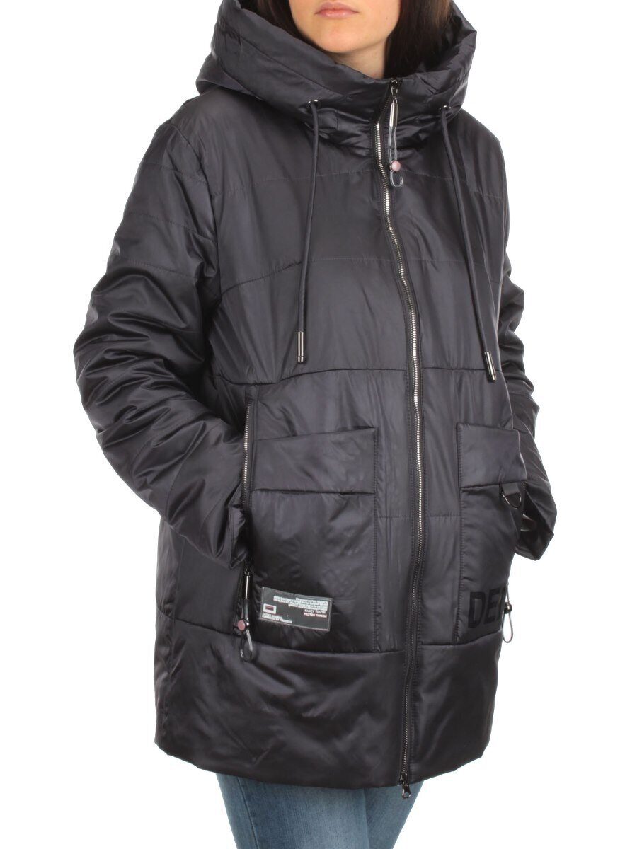 BM-1100 DK. VIOLET Куртка демисезонная женская АЛИСА (100 гр. синтепон) размер 50
